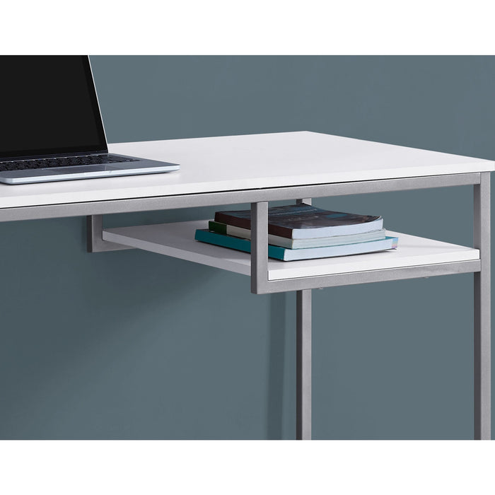 Computer Desk - 48"l - Silver Metal