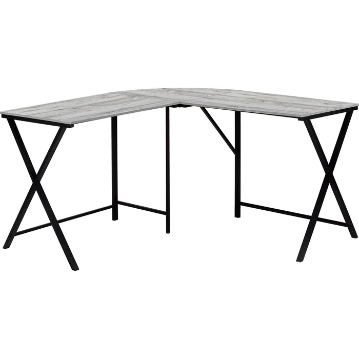 Computer Desk - 55"l - Black Metal Corner