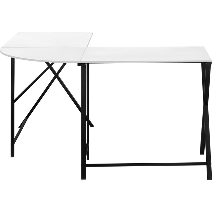 Computer Desk - 55"l - Black Metal Corner