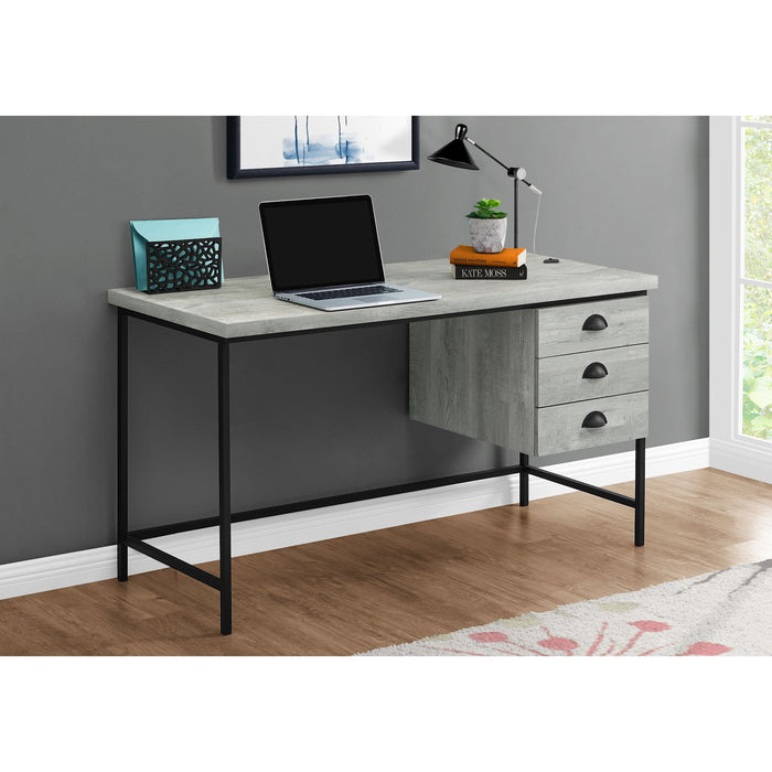 Computer Desk - 55"l - Black Metal