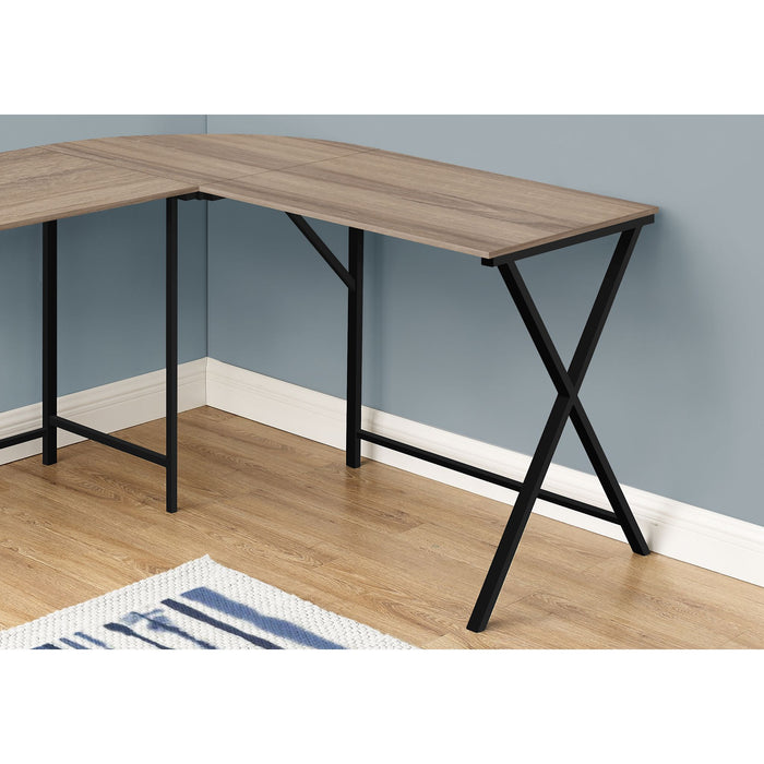 Computer Desk - 55"l - TOP/ Black Metal Corner