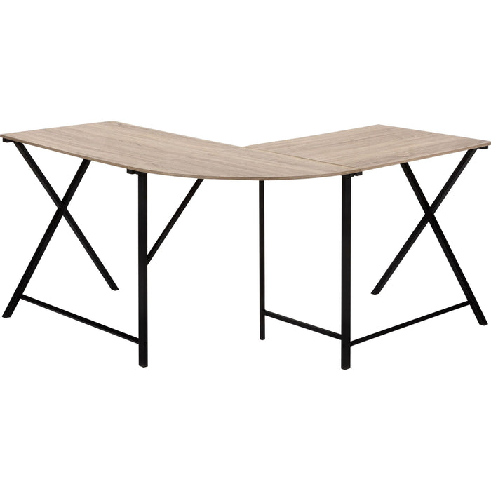 Computer Desk - 55"l - TOP/ Black Metal Corner