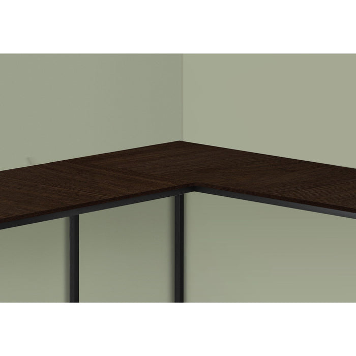 Computer Desk - 58"l - Black Metal Corner