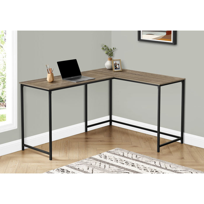 Computer Desk - 58"l - Metal Corner