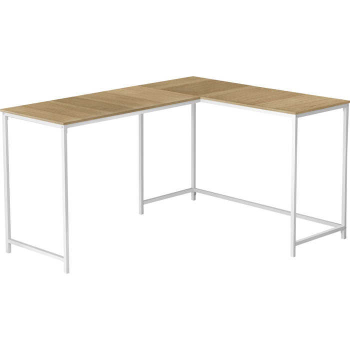 Computer Desk - 58"l - White Metal Corner