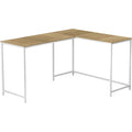 Computer Desk - 58"l - White Metal Corner