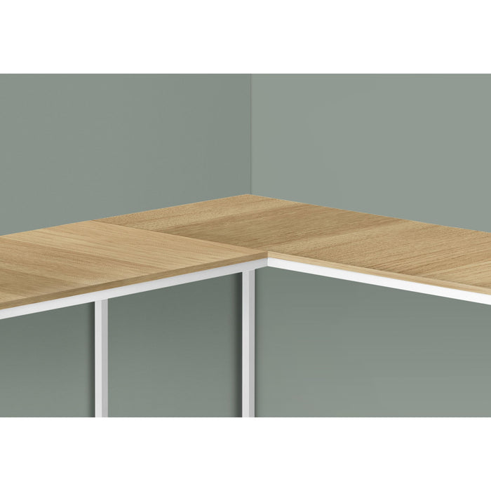 Computer Desk - 58"l - White Metal Corner
