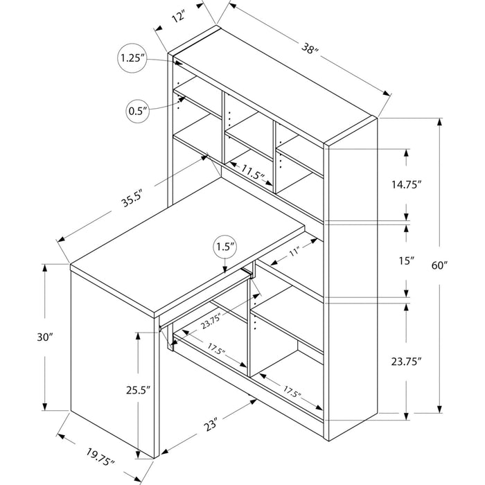 Computer Desk - Left or Right Facing Corner