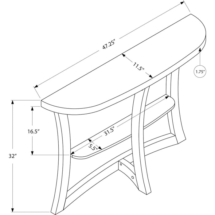 Console Table - Dark Taupe