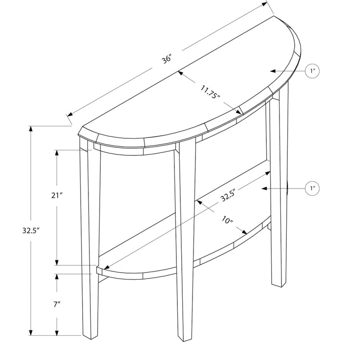 Console Table - Dark Taupe