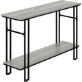 Console Table - Grey/Black Metal