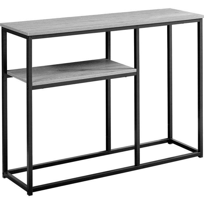 Console Table - Grey/Black Metal
