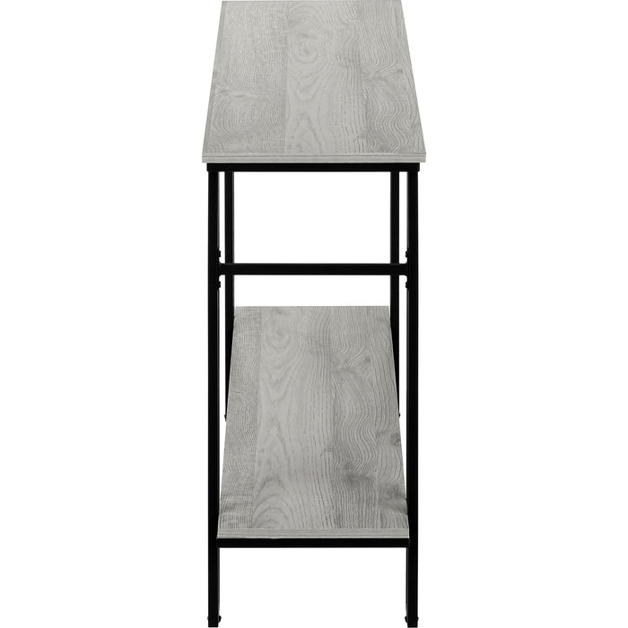 Console Table - Grey/Black Metal