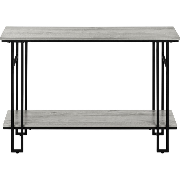 Console Table - Grey/Black Metal