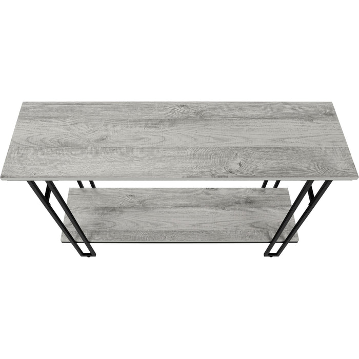 Console Table - Grey/Black Metal