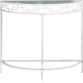 Console Table - White Metal