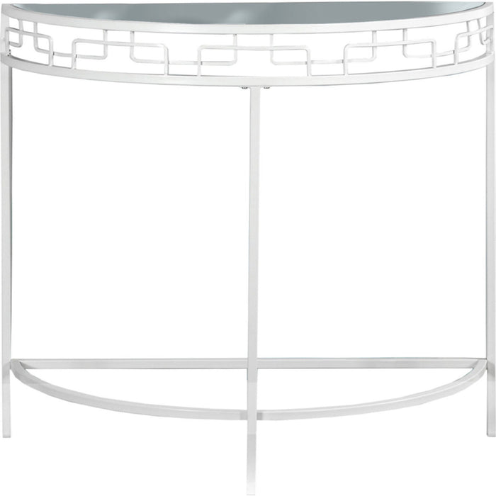Console Table - White Metal