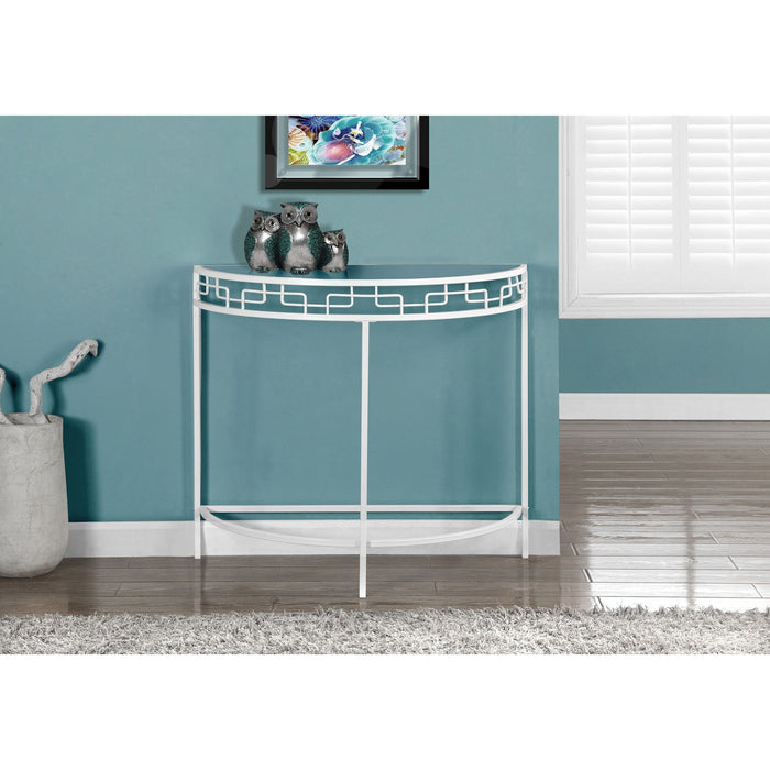 Console Table - White Metal