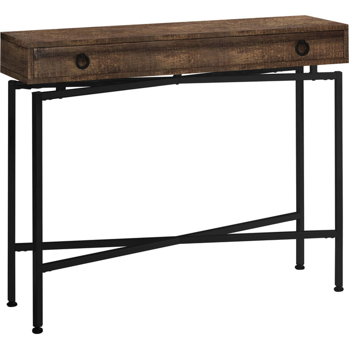 Brown Reclaimed Wood/Black