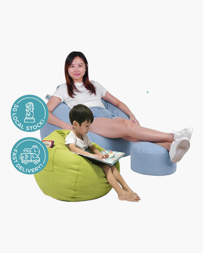 Cuddlee Fabric Bean Bag for Children & Adults