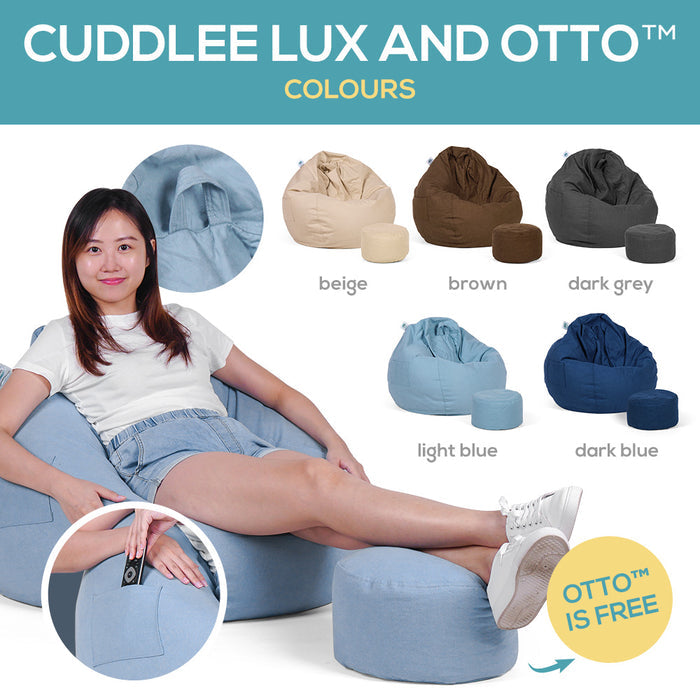 Cuddlee Fabric Bean Bag for Children & Adults