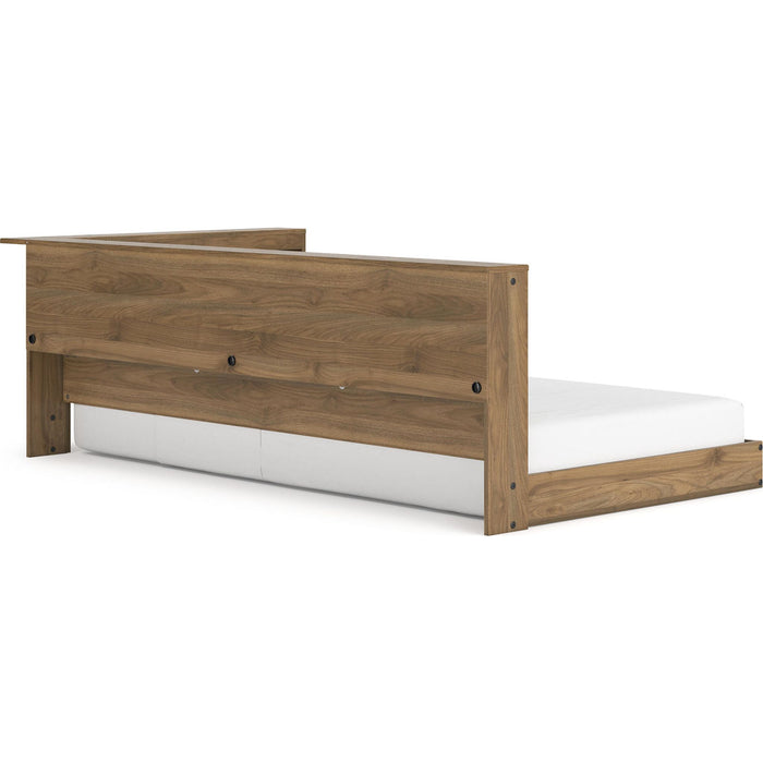 Deanlow Twin Bookcase Storage Bed - Honey