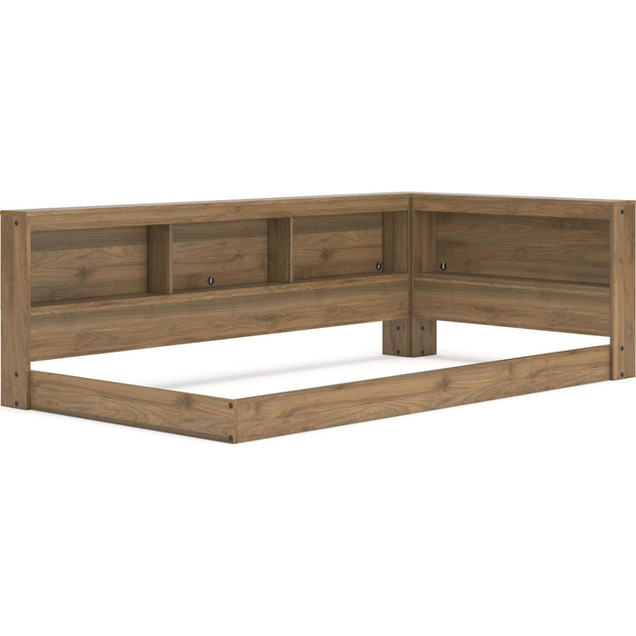 Deanlow Twin Bookcase Storage Bed - Honey