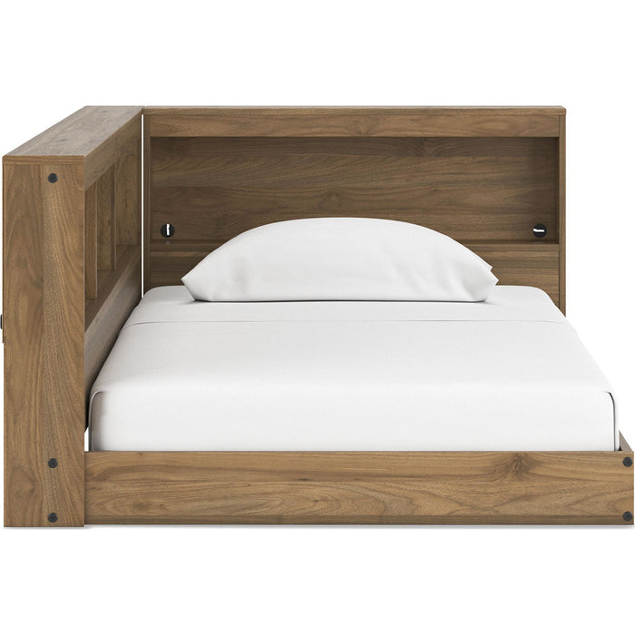 Deanlow Twin Bookcase Storage Bed - Honey