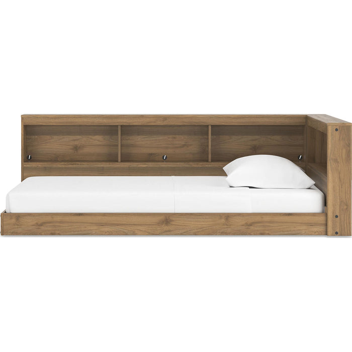 Deanlow Twin Bookcase Storage Bed - Honey