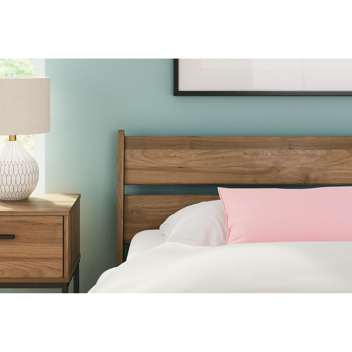 Deanlow Twin Panel Headboard - Honey