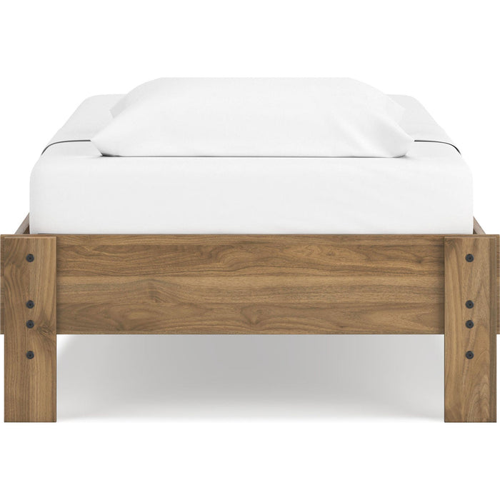Deanlow Twin Platform Bed - Honey