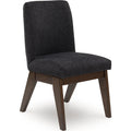 Dilenno Dining Chair - Black/Dark Brown - (PCD857-01)