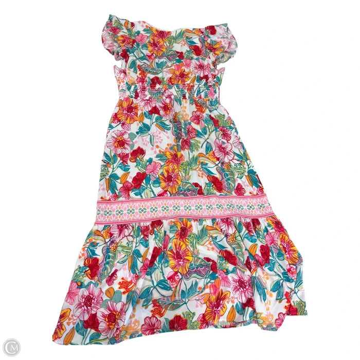 Dress Casual Maxi By Adrianna Papell In Floral Print, Size: 12