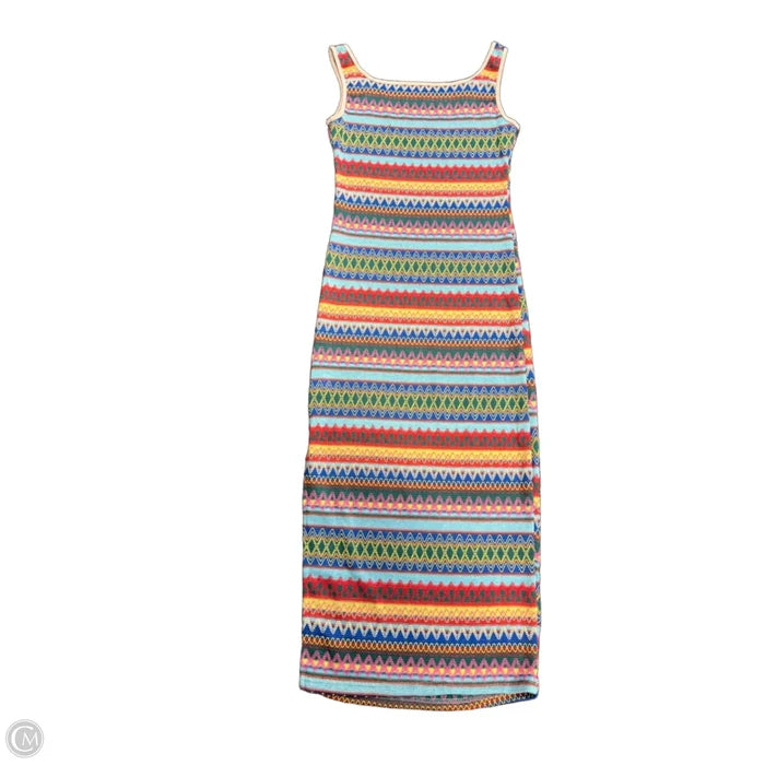 Dress Casual Maxi By Clothes Mentor In Multi-colored, Size: L