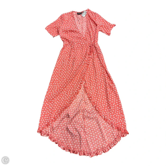 Dress Casual Maxi By Clothes Mentor In Pink & White, Size: 6