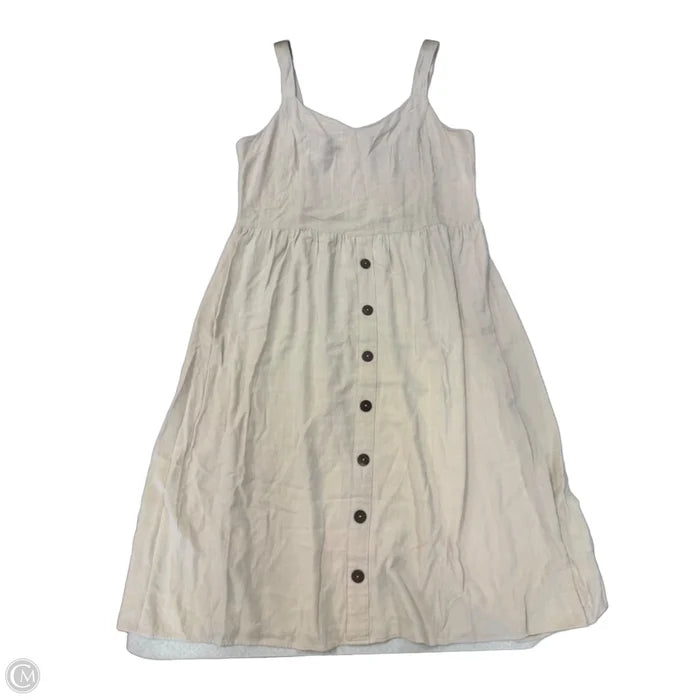 Dress Casual Maxi By Dept 222 In Tan, Size: Xl