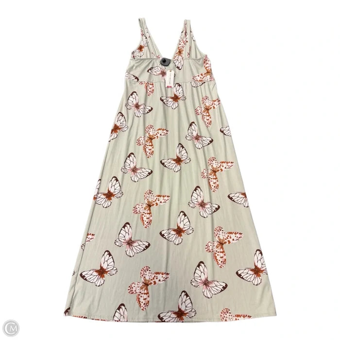 Dress Casual Maxi By Earthbound In Floral Print, Size: Xxl