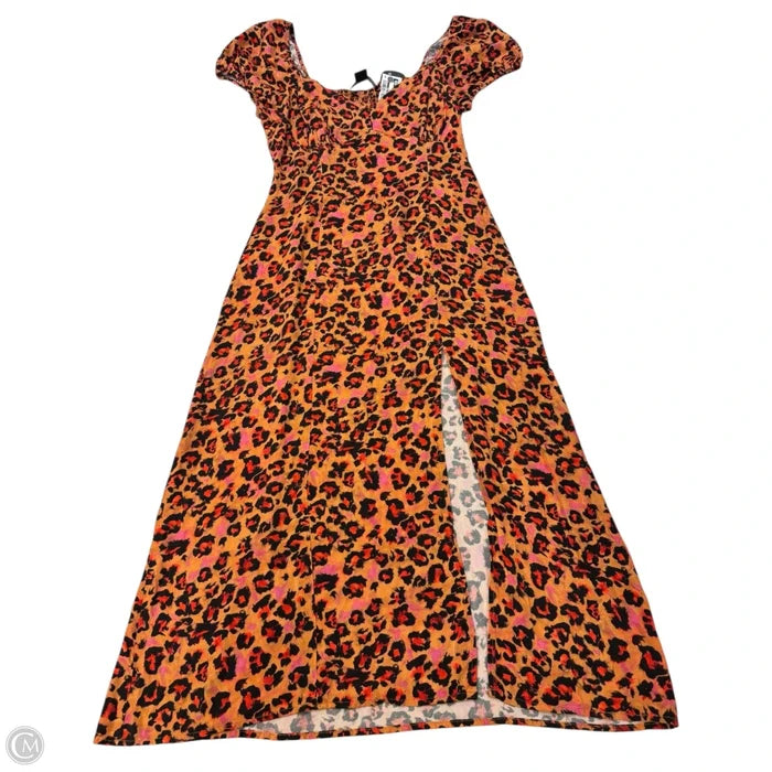 Dress Casual Maxi By French Connection In Animal Print, Size: 8