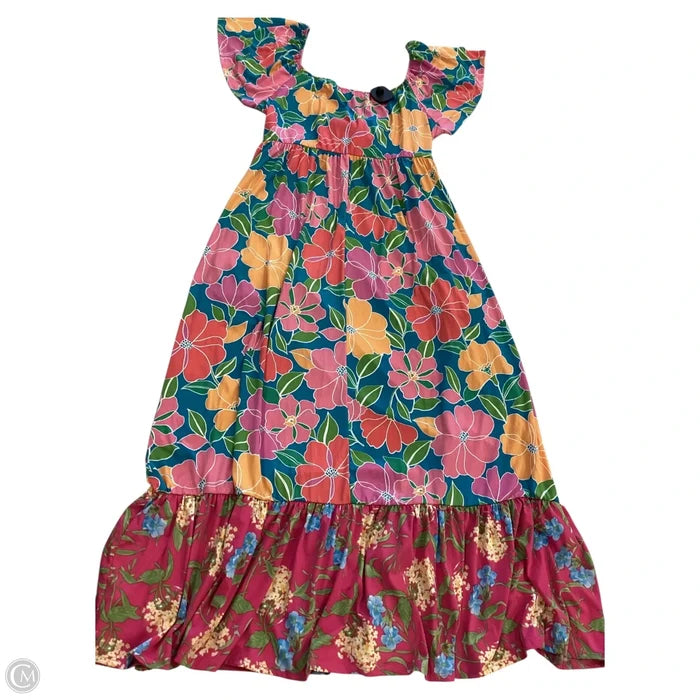 Dress Casual Maxi By Haptics In Floral Print, Size: Xl