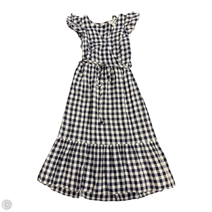Dress Casual Maxi By Old Navy In Blue & White, Size: M