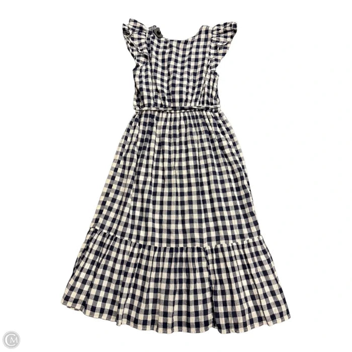 Dress Casual Maxi By Old Navy In Blue & White, Size: M