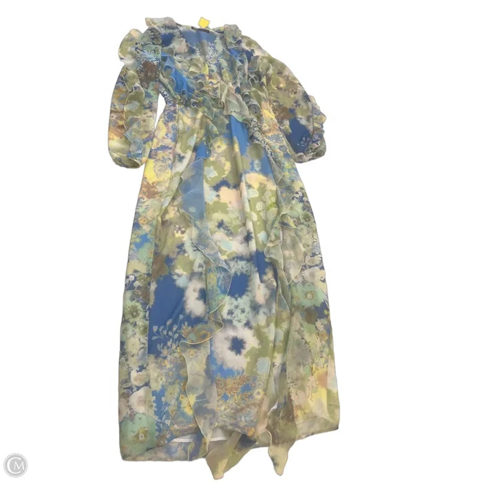 Dress Casual Maxi By Zara In Multi-colored, Size: M