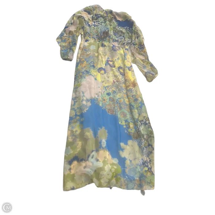 Dress Casual Maxi By Zara In Multi-colored, Size: M