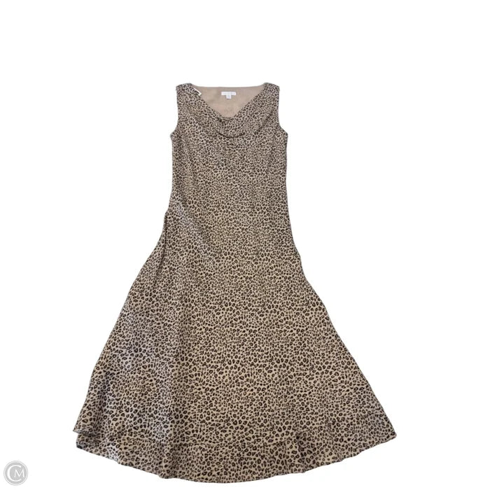 Dress Casual Midi By Charter Club In Animal Print, Size: 6p