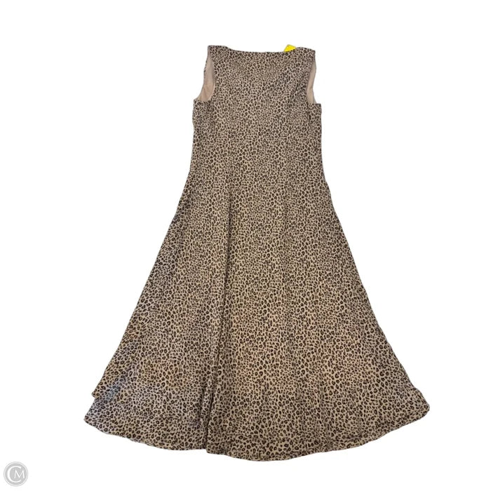 Dress Casual Midi By Charter Club In Animal Print, Size: 6p