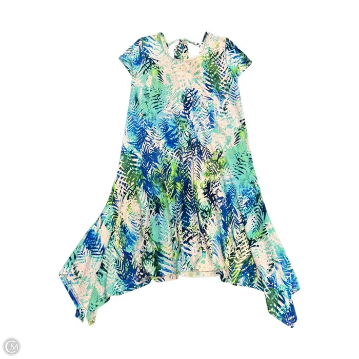 Dress Casual Midi By Chicos In Tropical Print, Size: L