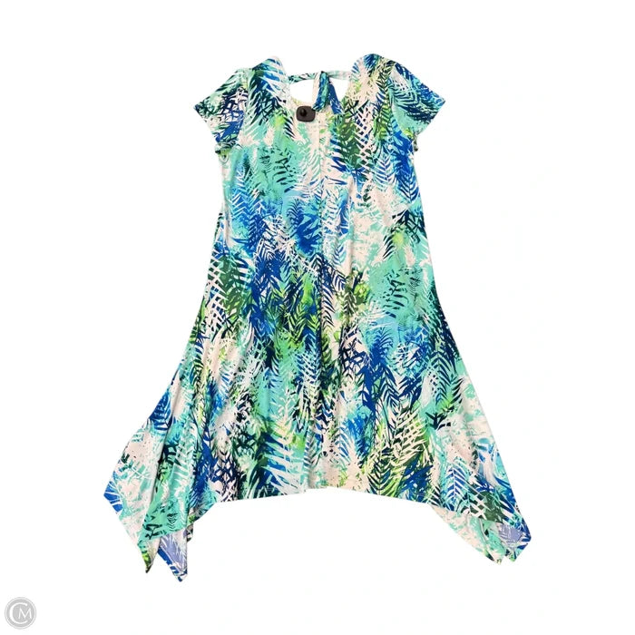 Dress Casual Midi By Chicos In Tropical Print, Size: L