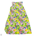 Dress Casual Midi By Clothes Mentor In Green & Pink, Size: L