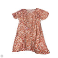 Dress Casual Midi By Clothes Mentor In Orange & White, Size: Xl