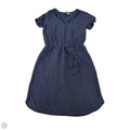 Dress Casual Midi By Talbots In Navy, Size: M